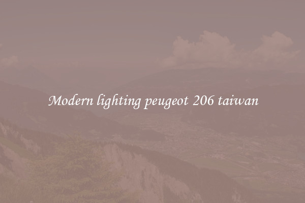 Modern lighting peugeot 206 taiwan