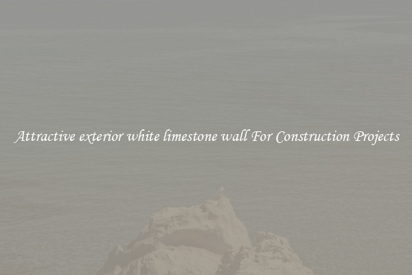 Attractive exterior white limestone wall For Construction Projects