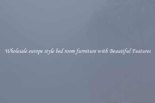Wholesale europe style bed room furniture with Beautiful Features