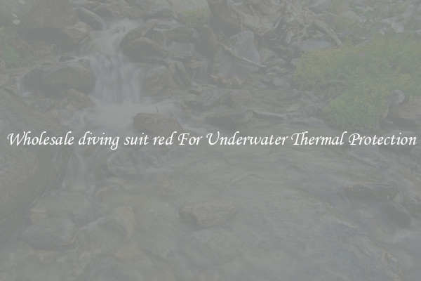 Wholesale diving suit red For Underwater Thermal Protection