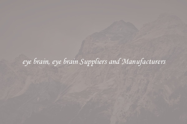 eye brain, eye brain Suppliers and Manufacturers