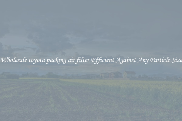Wholesale toyota packing air filter Efficient Against Any Particle Size