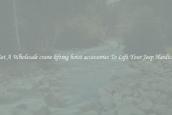 Get A Wholesale crane lifting hoist accessories To Lift Your Jeep Hardtop