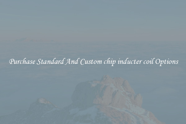 Purchase Standard And Custom chip inducter coil Options