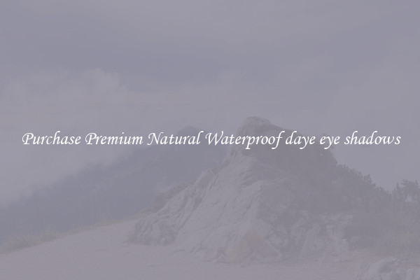 Purchase Premium Natural Waterproof daye eye shadows