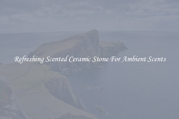 Refreshing Scented Ceramic Stone For Ambient Scents
