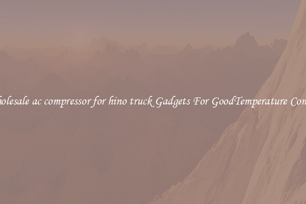 Wholesale ac compressor for hino truck Gadgets For GoodTemperature Control