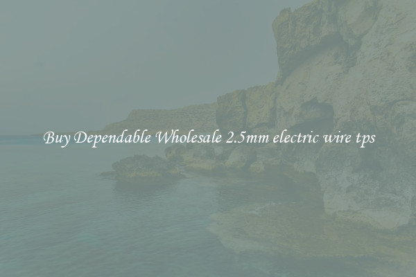 Buy Dependable Wholesale 2.5mm electric wire tps
